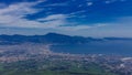 Landscape and Gulf of Naples viewed from Mount Vesuvius, Italy Royalty Free Stock Photo