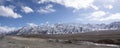 View of Himalayas or Himalaya mountain with Confluence of the Indus and Zanskar Rivers at Leh Ladakh in Jammu and Kashmir, India Royalty Free Stock Photo