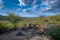 View of the landscape on the Oubokberg near Omaruru, Erongo Region, Namibia Royalty Free Stock Photo