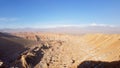 View of the landscape of rocks of the Mars Valley Valle de Marte, Atacama Desert, Chile Royalty Free Stock Photo