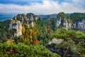 View from cesky raj - czech or bohemian paradise - bohemia - czech republic Royalty Free Stock Photo