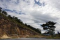 View landscape with stone cliffs mountain of Khao Lon Adventure forest for thai people climber and foreign mountaineer travelers