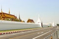 View landscape Thai architecture Grand palace and Wat phra keaw