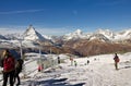 View landscape of Zermatt