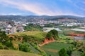 Vity view from Lang Biang mountains Royalty Free Stock Photo