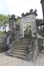 View of Lang khai dinh tomb in Hue, Vietnam Royalty Free Stock Photo