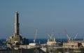 View of Lanterna, the city lighthouse. Genova. Liguria, Italy Royalty Free Stock Photo