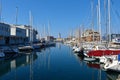 View of Lanterna lighthouse in the port city of Trieste