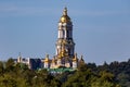 View of the large bell tower and other churches in the Kyivo-Pecherska Lavra. Kyiv. Ukraine. Kyivo-Pechersky Monastery.