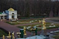 The large cascading fountain of Petrodvorets.