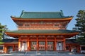 Main gate Otenmon of the Heian Jingu Shrine. Kyoto. Japan Royalty Free Stock Photo
