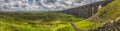 View of large Victorian viaduct in rural countryside scenery Royalty Free Stock Photo