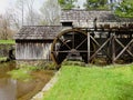 View of the Large Waterwheel Use to Power Mabry Mill Royalty Free Stock Photo