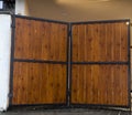 View of a Large Wooden Gateway Royalty Free Stock Photo
