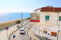 View from Larnaca castle on the embankment in Larnaca, Cyprus Royalty Free Stock Photo