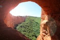 View of Las Medulas, antique gold mine in the province of Leon, Spain