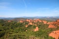 View of Las Medulas, antique gold mine in the province of Leon, Spain