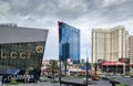 View on Las Vegas main boulevard Strip Royalty Free Stock Photo