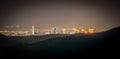 View of las vegas skyline from red rock canyon Royalty Free Stock Photo