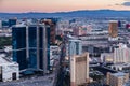 View of Las Vegas from Stratosphere Tower at dusk Royalty Free Stock Photo