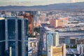 View of Las Vegas from Stratosphere Tower at dusk Royalty Free Stock Photo