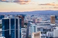 View of Las Vegas from Stratosphere Tower at dusk Royalty Free Stock Photo