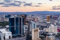 View of Las Vegas from Stratosphere Tower at dusk Royalty Free Stock Photo