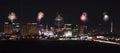 A View of Las Vegas Strip Fireworks Looking North