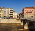 View of the Latin Bridge, Sarajevo Royalty Free Stock Photo