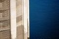 View on Lattice of Intake tower and Colorado river Royalty Free Stock Photo