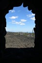 View of lava fields from Dee Wright Observatory, Oregon. Royalty Free Stock Photo