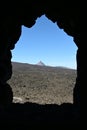 View of lava fields from Dee Wright Observatory, Oregon. Royalty Free Stock Photo