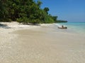 A view of laxaman pur beach of andaman nikobor iland ,its a vargin beach with corals