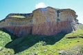 VIEW OF SANDSTONE CLIFF IN EASTERN FREE STATE, SOUTH AFRICA