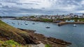View of le Conquet city in Brittany Bretagne, France Royalty Free Stock Photo