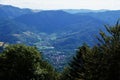 View from Le Markstein mountain into the direction of Oderen