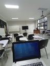 view of the learning room on the Semarang State University campus which looks very quiet and clean