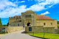 View of Leeds Castle entrance United Kingdom Royalty Free Stock Photo