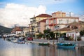 View of Lefkada town in the evening,