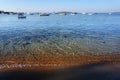 View of Lefkes harbor full of boats in Paros Royalty Free Stock Photo