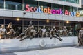 Legends Row group of statues at Scotiabank Arena, Toronto downtown, Ontario, Canada