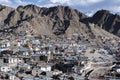 View of Leh city, the capital of Ladakh, Northern India.