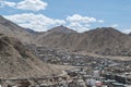Leh City view from Leh Palace in Leh-Ladakh,India on Sunny day