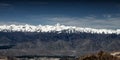 View of Leh Valley and Zanskar Range in Jammu & Kashmir from Khardungla Pass Royalty Free Stock Photo