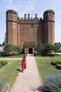 View of Leicester\'s Gatehouse at Kenilworth Castle - Warwickshire England. Royalty Free Stock Photo