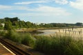 View of Lelant and the Hayle Estuary from Lelant Station Cornwall