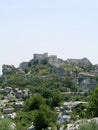 View on Les Baux de Provence Castle and beautiful village in France, Provence, Alpilles