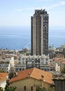 View of Les Moneghetti district. Principality of Monaco