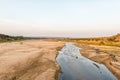 View of Letaba River at sunset Royalty Free Stock Photo