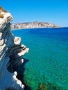 View of the Levante beach from `Balcon del Mediterraneo` in Benidorm, Spain Royalty Free Stock Photo